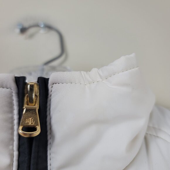 Lauren Ralph Lauren White Quilted Puffer Vest - Picture 8 of 13